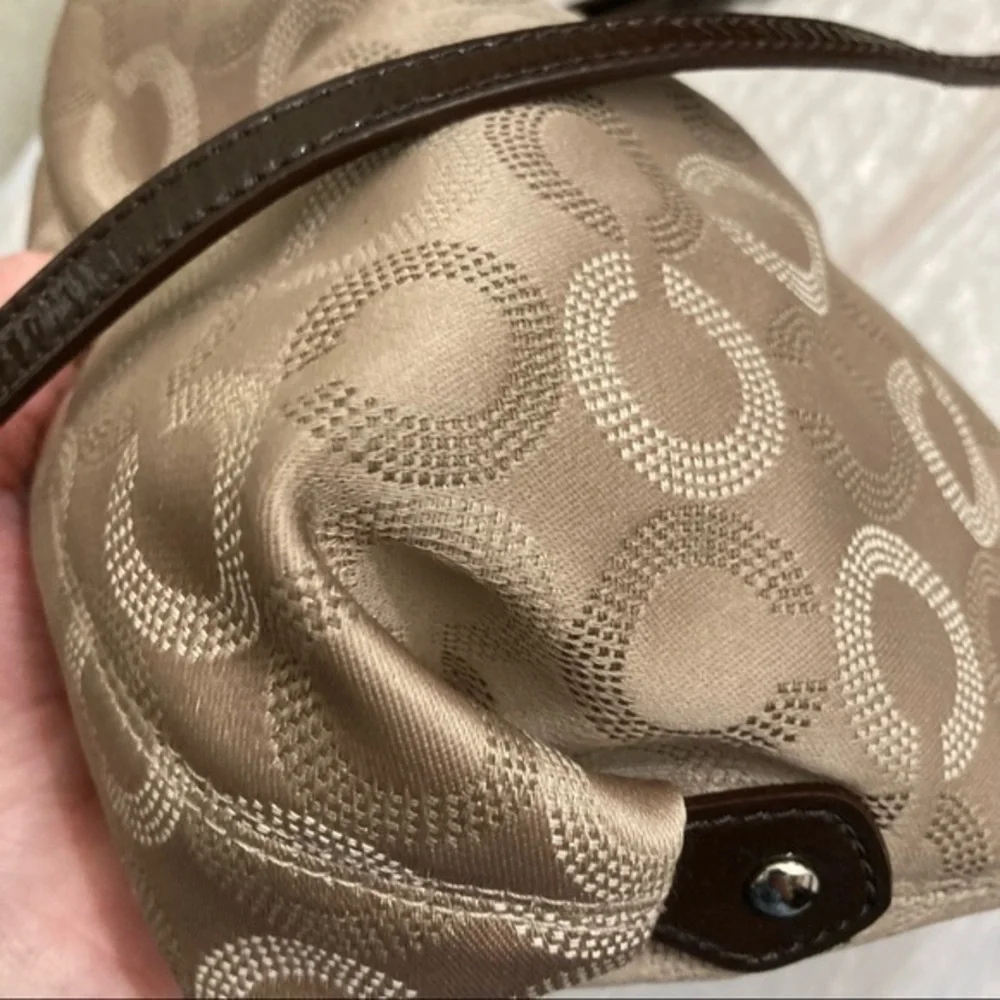 Coach Ashley op c brown crossbody bag